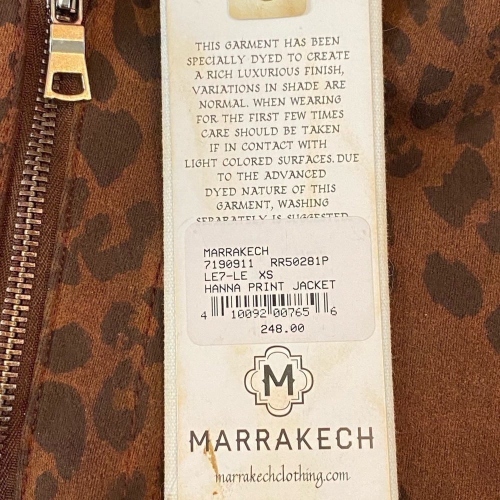 Marrakech Hanna Jacket in Leopard NWT Size XS - Picture 13 of 14